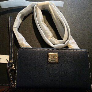 Saffiano Large Zip Around Wristlet Crossbody - Orig. $199